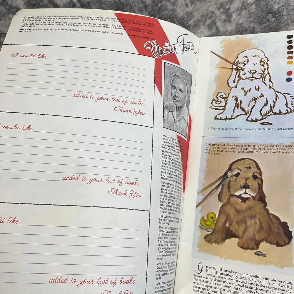 How to Draw Furry Friends Art Book Walter Foster Sadako‎ Mano 189 Animals Dog